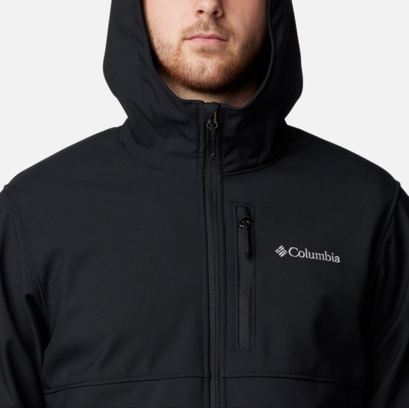 Columbia Ascender Hooded Softshell Jacket Men's Medium Black - Picture 3 of 6